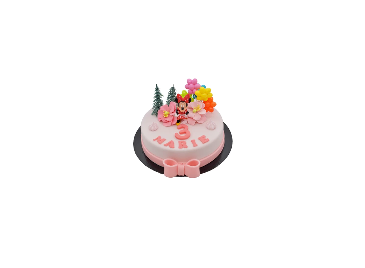 Minnie-mouse-ijstaart